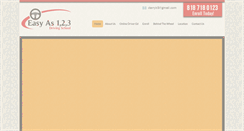 Desktop Screenshot of easyas123drivingschool.com